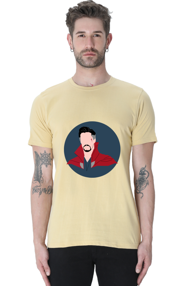 Unisex Round Neck Half Sleeve Superheroes Dr Strange T Shirt