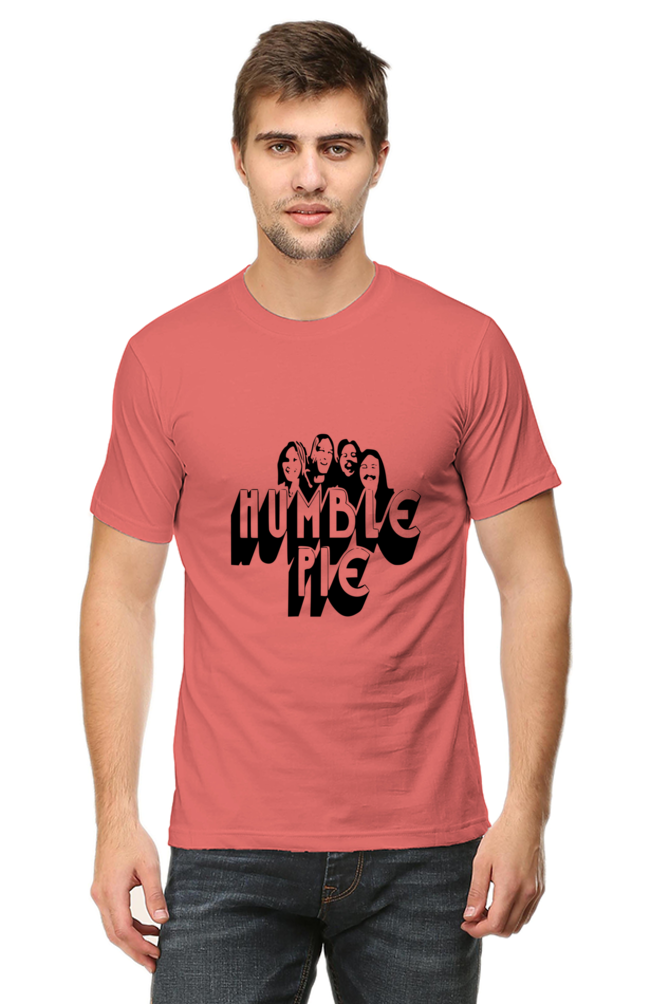 Unisex Round Neck Half Sleeve Rockblues Humble Pie T Shirt