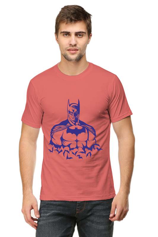 Unisex Round Neck Half Sleeve Superhero Batman T Shirt