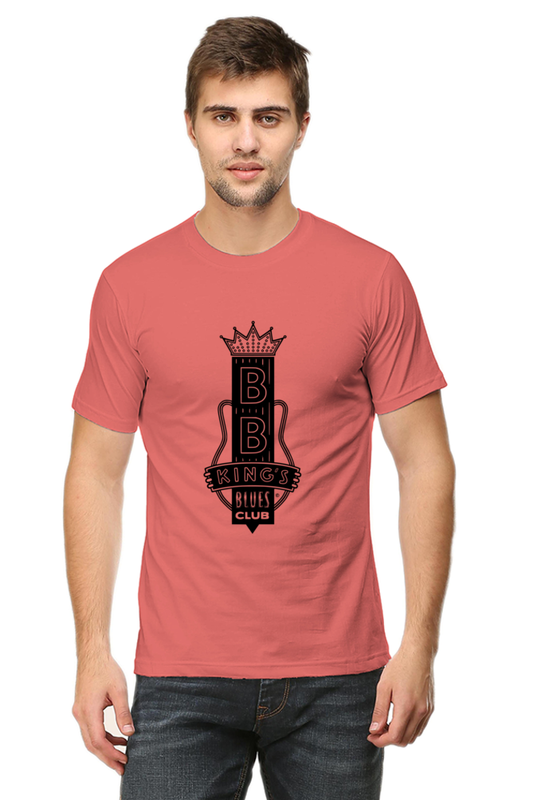 Unisex Round Neck Half Sleeve Rockblues BBKing T Shirt