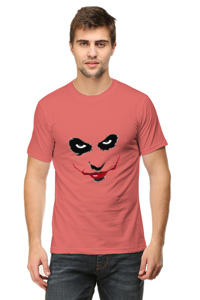 Unisex Round Neck Half Sleeve Superheroes Joker T Shirt