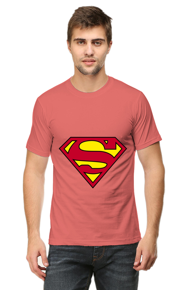 Unisex Round Neck Half Sleeve Superheroes Superman 1 T Shirt