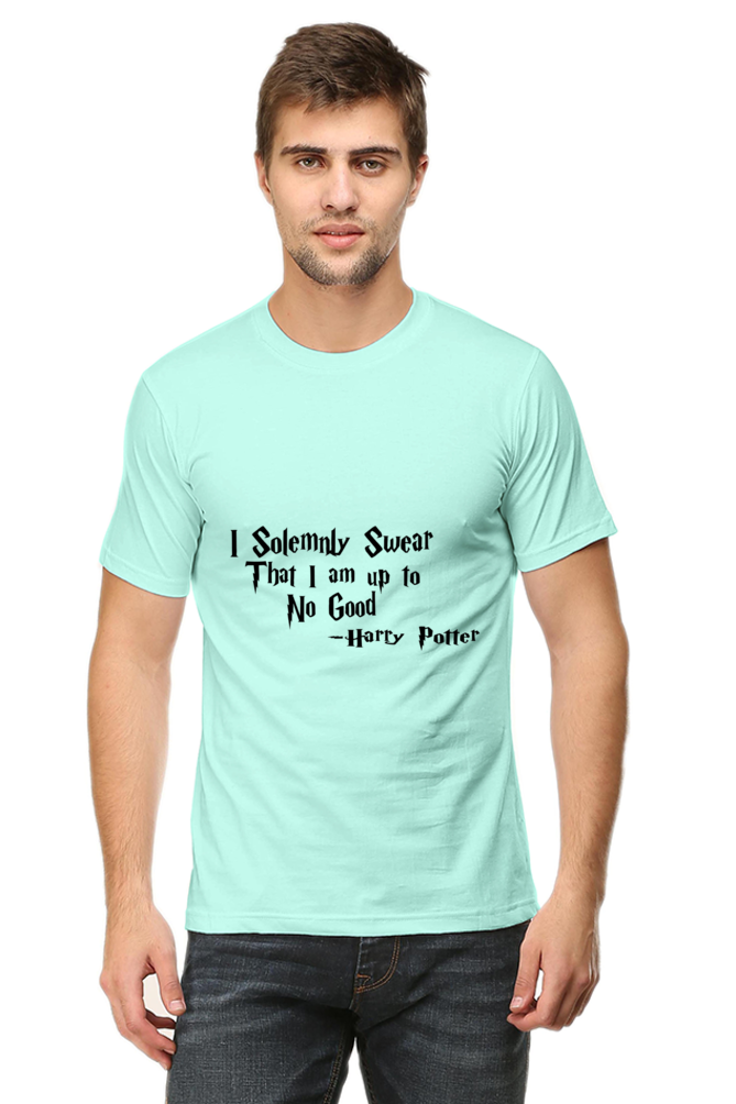 Unisex Round Neck Half Sleeve Quotes I Solemnly T Shirt