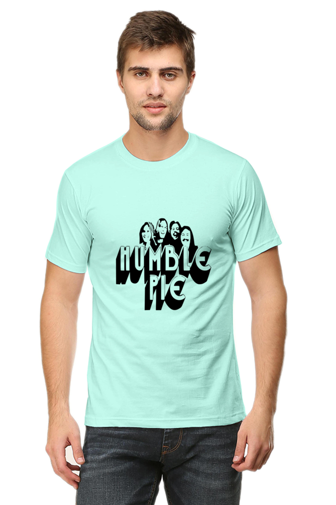 Unisex Round Neck Half Sleeve Rockblues Humble Pie T Shirt