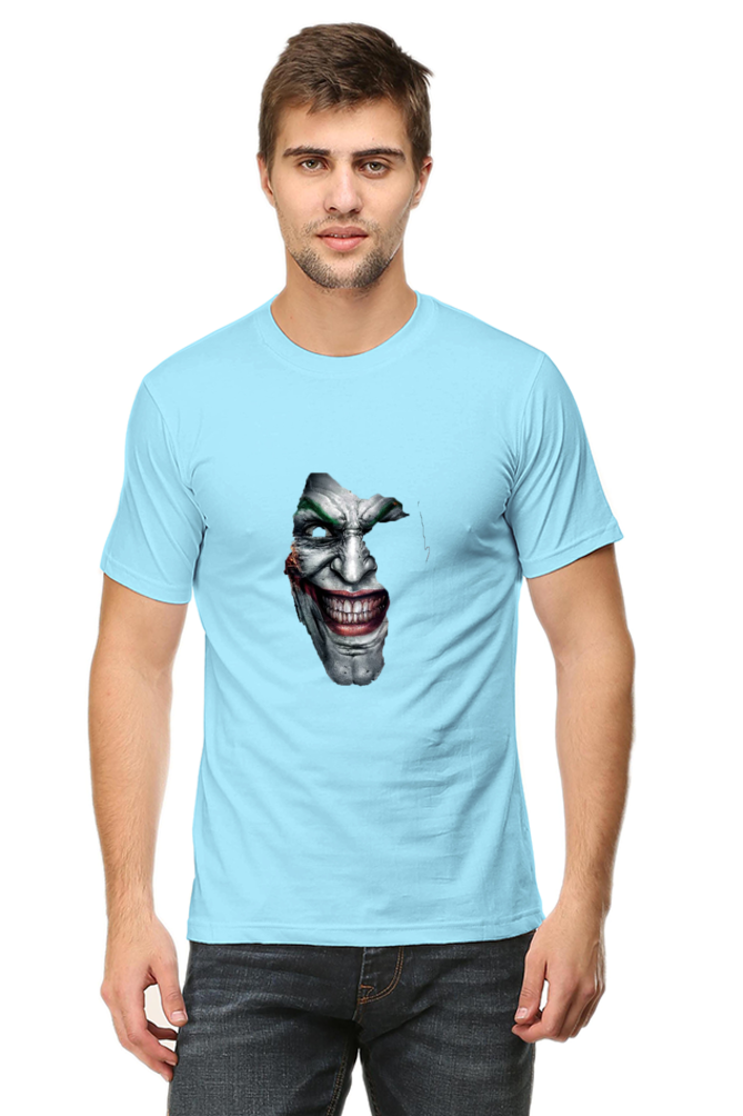 Unisex Round Neck Half Sleeve Superheroes Joker Half T Shirt