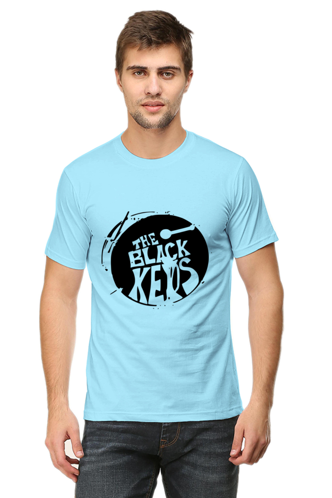 Unisex Round Neck Half Sleeve Rockblues The Black Keys T Shirt