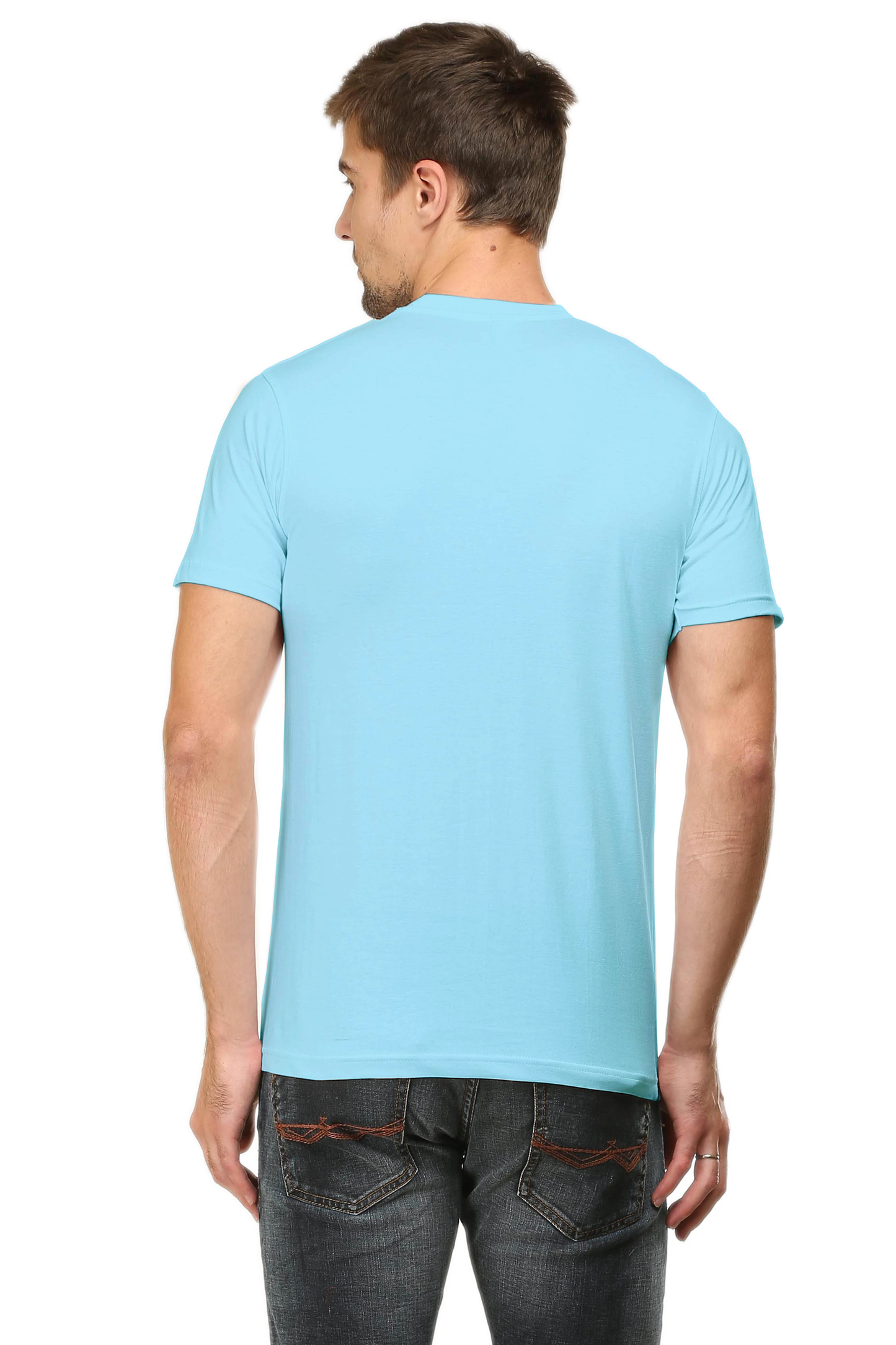 Unisex Round Neck Half Sleeve Rockblues Mule T Shirt