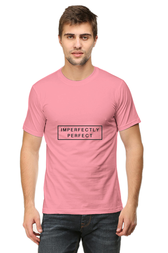 Unisex Round Neck Half Sleeve Quotes Imperfect T Shirt