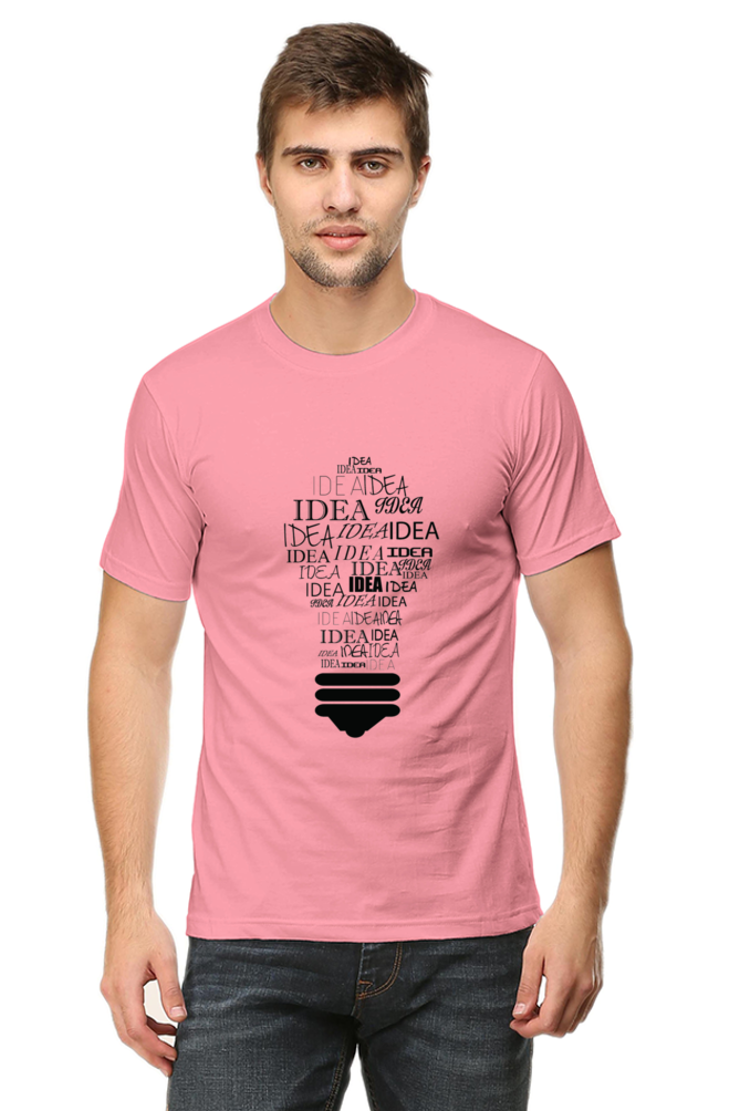 Unisex Round Neck Half Sleeve Quotes Idea T Shirt