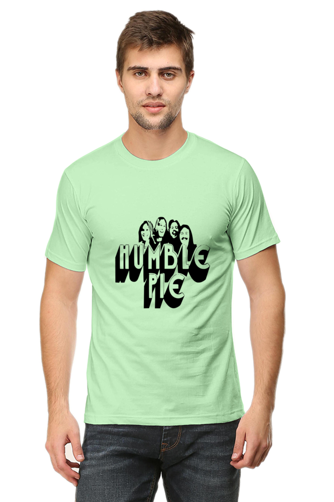 Unisex Round Neck Half Sleeve Rockblues Humble Pie T Shirt