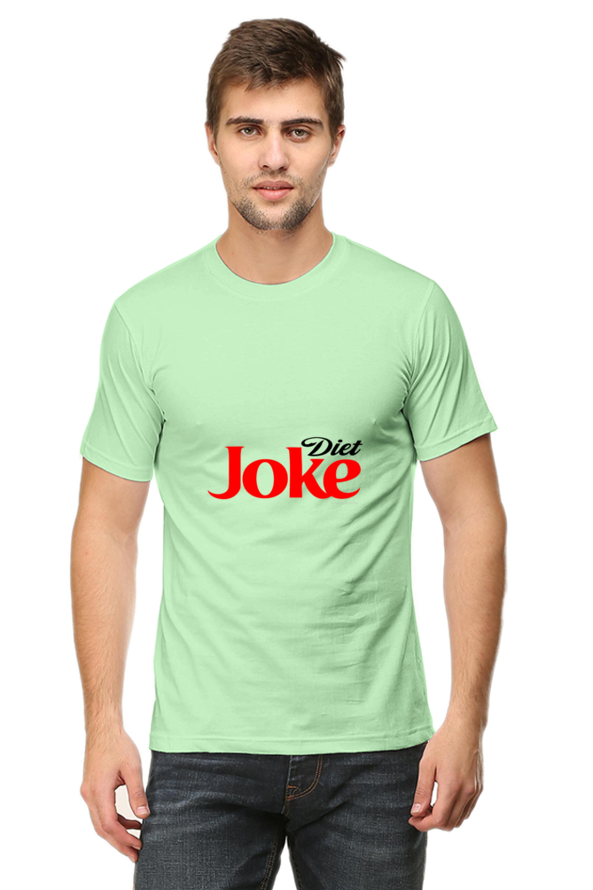 Unisex Round Neck Half Sleeve Diet Joke T Shirt