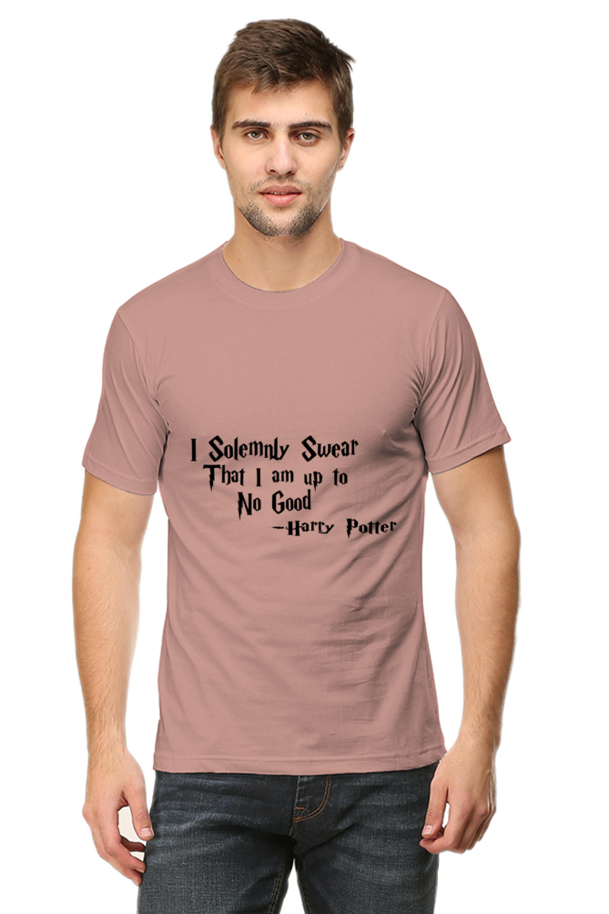 Unisex Round Neck Half Sleeve Quotes I Solemnly T Shirt