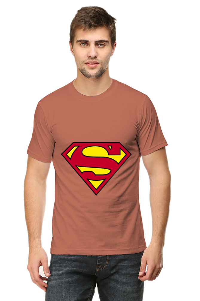 Unisex Round Neck Half Sleeve Superheroes Superman 1 T Shirt