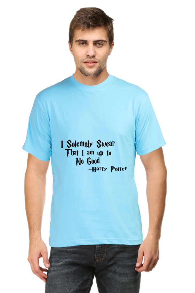 Unisex Round Neck Half Sleeve Quotes I Solemnly T Shirt