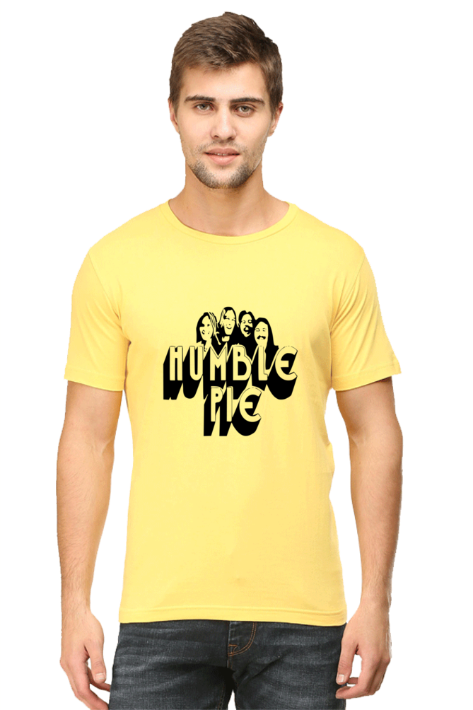 Unisex Round Neck Half Sleeve Rockblues Humble Pie T Shirt