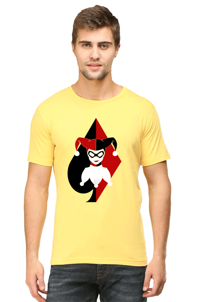 Unisex Round Neck Half Sleeve Superheroes Clown T Shirt