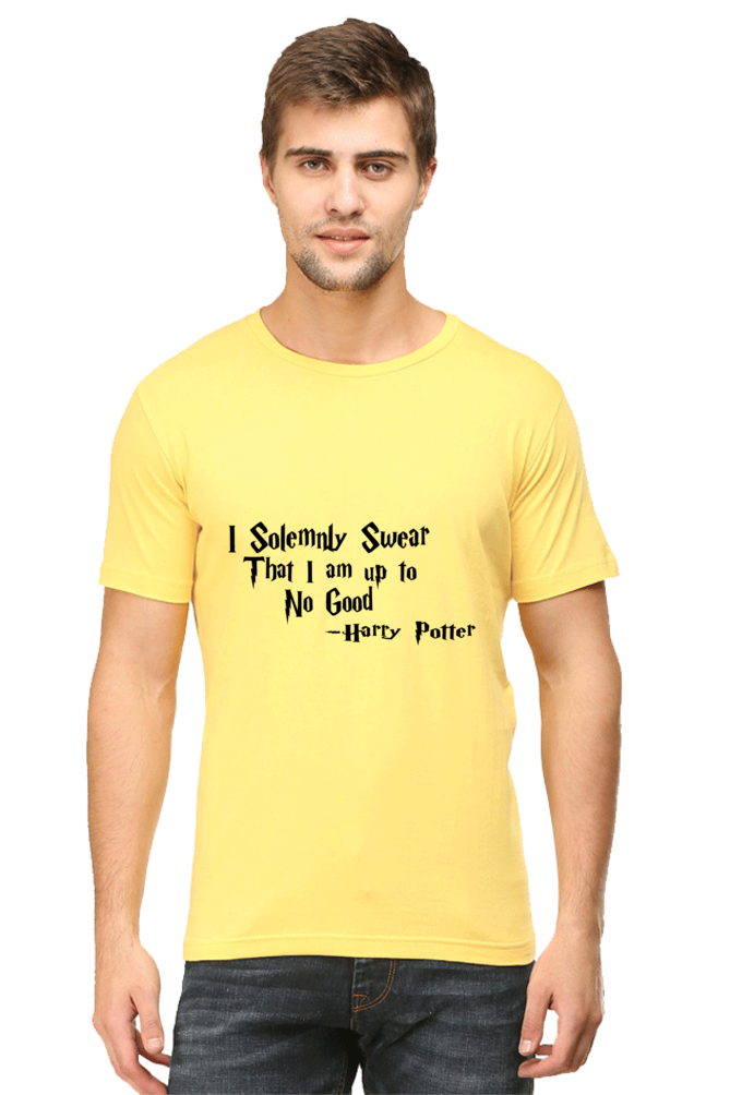 Unisex Round Neck Half Sleeve Quotes I Solemnly T Shirt