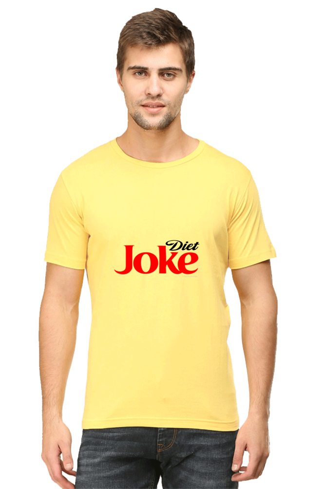 Unisex Round Neck Half Sleeve Diet Joke T Shirt