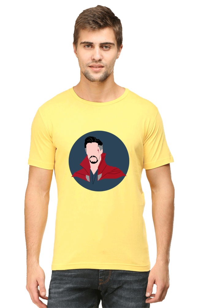 Unisex Round Neck Half Sleeve Superheroes Dr Strange T Shirt