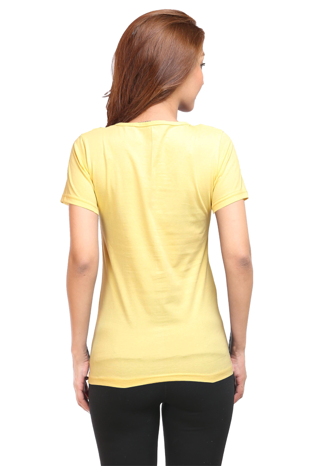 Women's Round Neck Half Sleeve Girly 30 T Shirt