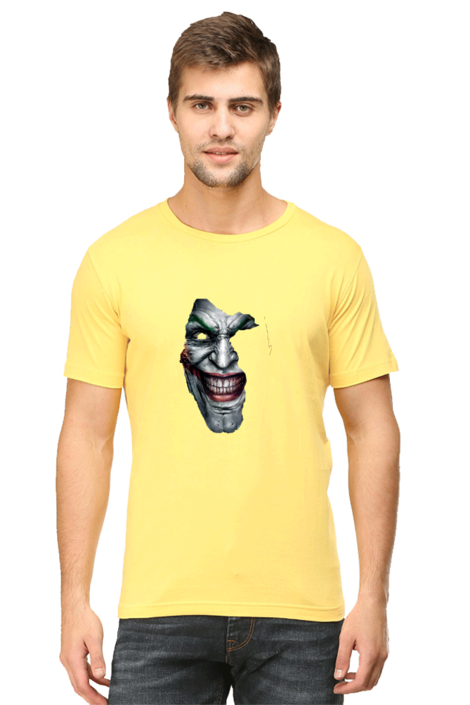 Unisex Round Neck Half Sleeve Superheroes Joker Half T Shirt