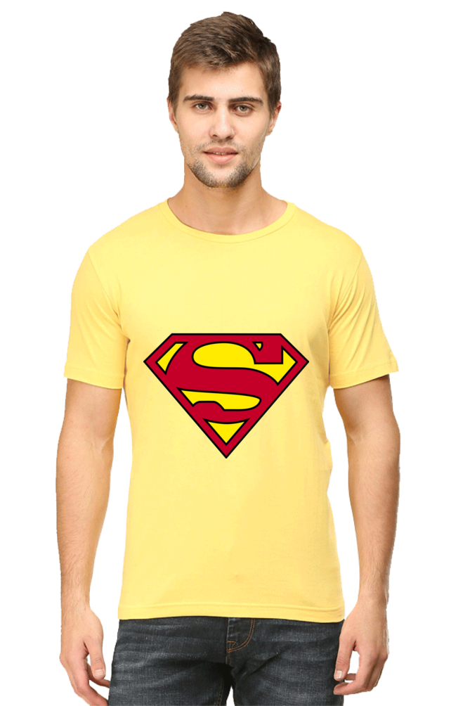 Unisex Round Neck Half Sleeve Superheroes Superman 1 T Shirt