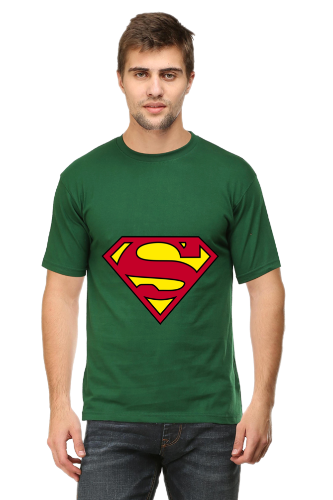 Unisex Round Neck Half Sleeve Superheroes Superman 1 T Shirt