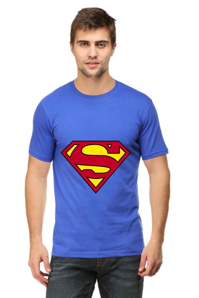 Unisex Round Neck Half Sleeve Superheroes Superman 1 T Shirt