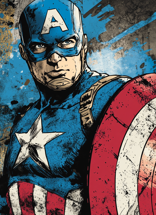 Superheroes Captain America Jigsaw Puzzle | A4 Size | 120 pcs